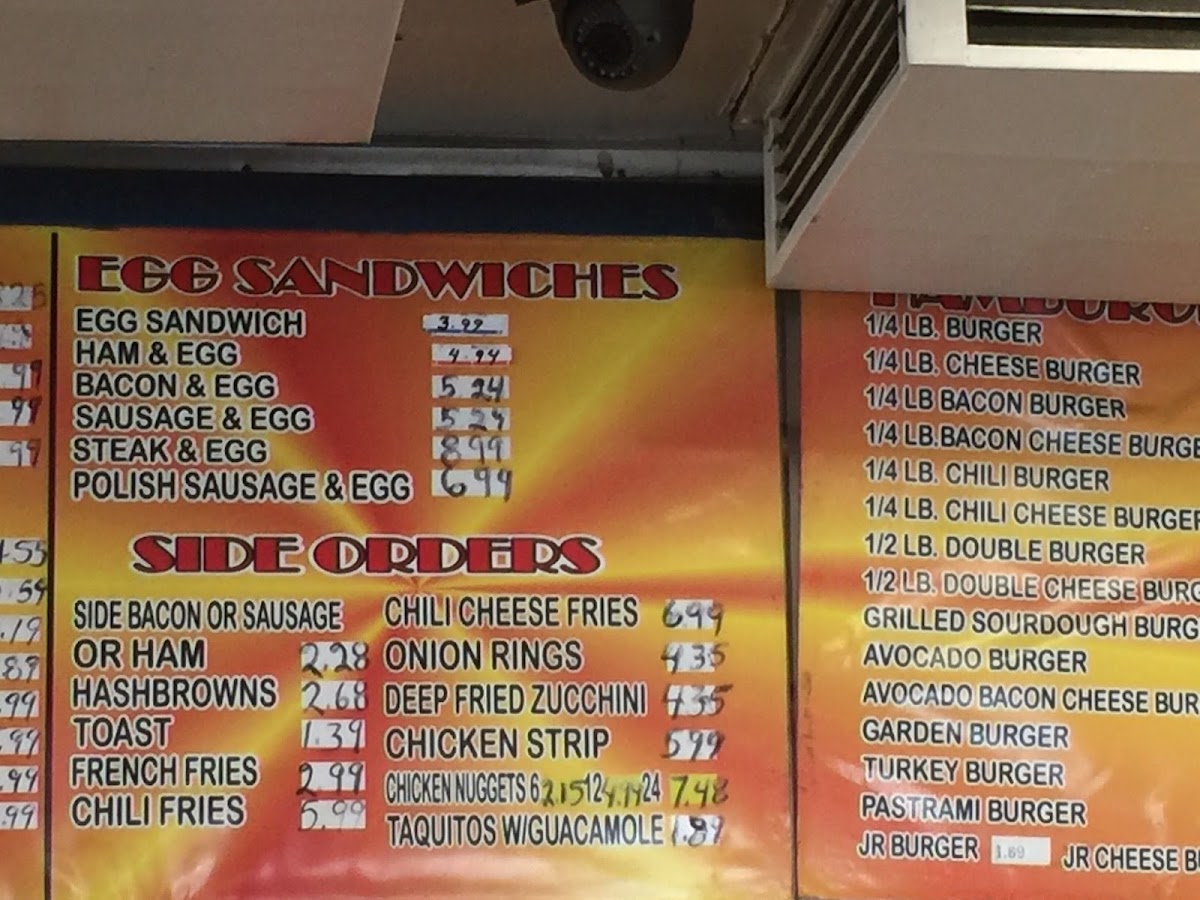 Menu Jim's Burgers #12-5