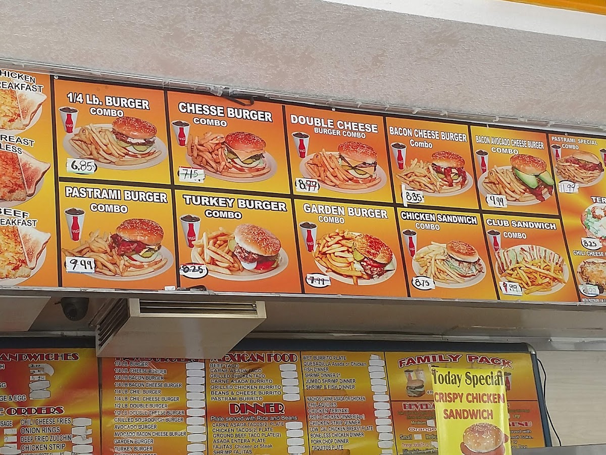 Menu Jim's Burgers #12-8